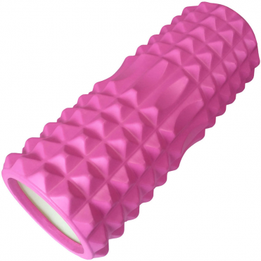 Ролик для йоги розовый 125х330 мм ЭВА/ПВХ/АБС HKYR6009-92 10015446