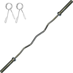 Гриф хромированный олимпийский без подшипников с зажимами EZ-образный (d 50) 150 см OB-60EZ / B31593 10018279