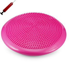 Полусфера массажная овальная надувная Sportex d-33см MSG100-7 (розовая) (ПВХ) 10018618