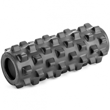 Ролик для йоги полнотелый Sportex (черный) 33х12 см ЭВА/ПВХ/АБС B33092 10019105