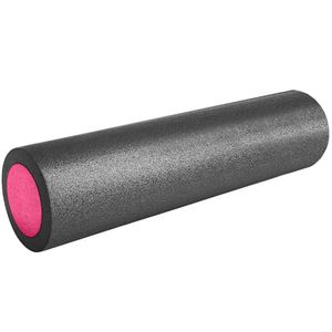 PEF60-9 Ролик для йоги полнотелый 2-х цветный (черно/розовый) 60х15см. (B34497) PEF60 10019419