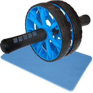 Ролик гимнастический 2-х рядный Sportex с неопреновыми ручками (синий) (D34366) ABR-800-2 10019614