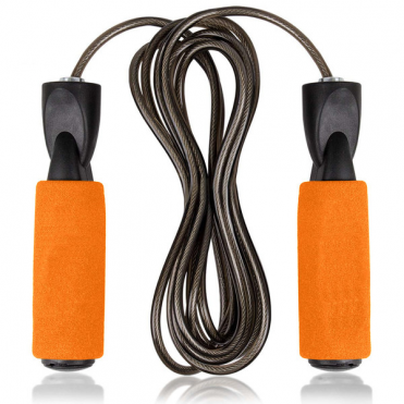 Скакалка Sportex трос в ПВХ оплетке с подшипником 3,05 м (оранжевый) (E33370) JJ-303 10020349