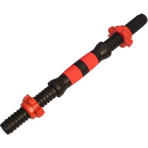 E29510 Гриф с гайками пластиковый (d 25) 36 см. (красный) E29510 10020448
