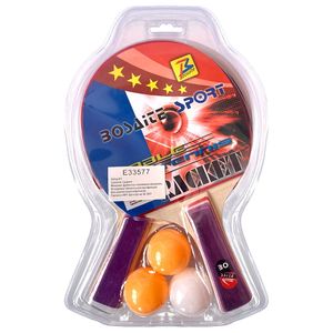 E33577 Набор для настольного тенниса (2 ракетки 3 шарика) 10020450
