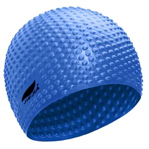 E38926 Шапочка для плавания силиконовая Bubble Cap (синяя) GETSPORT 10020861