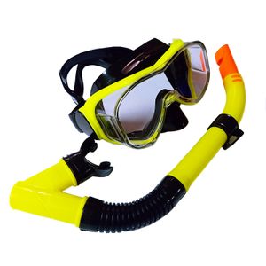 Набор для плавания взрослый маска+трубка (ПВХ) E39247-3 (желтый) 10021098