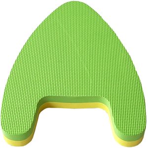 Доска для плавания 2-х цветная с ручками 28х38х4,5 см E39335 (зелено/желтая) 10021165