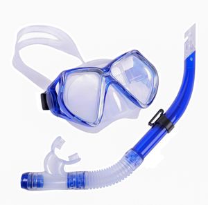 Набор для плавания взрослый маска+трубка (силикон) (синий) E39221 10021302