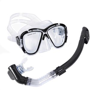 Набор для плавания взрослый маска+трубка (Силикон) (черный) E39238 10021318