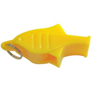 Свисток Дельфин пластиковый в боксе, без шарика, на шнурке (желтый) E39266-3 10021402