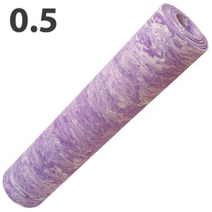Коврик для йоги ЭВА 173х61х0,5 см (фиолетовый Мрамор) E40032 10021457