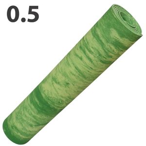 Коврик для йоги ЭВА 173х61х0,5 см (зеленый Мрамор) E40033 10021458