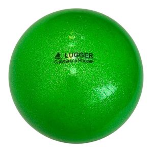 Мяч для художественной гимнастики однотонный 15 см (зеленый с блестками) 10021511