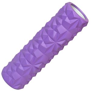 E40749 Ролик для йоги (фиолетовый) 45х13см ЭВА/АБС 10021700