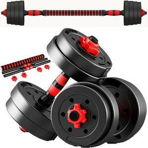 DBZ-30R Гантельный набор разборный 2х15кг (пластик/цемент) 30кг с проставкой  (E36830) 10021722