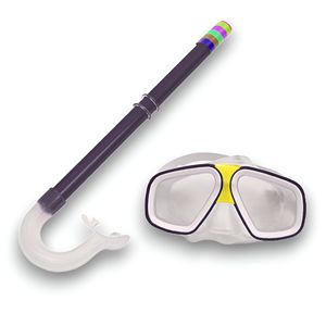 E41237-3 Набор для плавания детский маска+трубка (ПВХ) (черный) 10021807