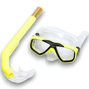 E41217 Набор для плавания детский маска+трубка (ПВХ) (желтый) 10021812