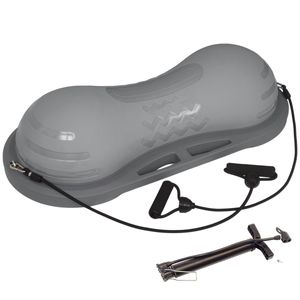 Полусфера Supremo-BOSU гимнастическая, 80/35см (серая) с эспандером и насосом (E40932) BOSU80 10022183