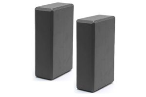 BE300-8 Набор йога блоков полумягких 2 штуки (графитовый) 223х150х76мм., из ЭВА (E40573) 10022223