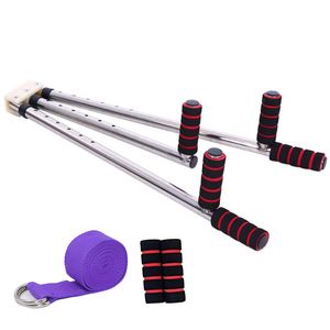 E43739 Складной Тренажёр для растяжки 6 уровней регулировки, ремень, грипсы 10022396