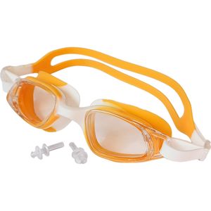 E43180-3 Очки для плавания взрослые (оранжево-белые) 10022513