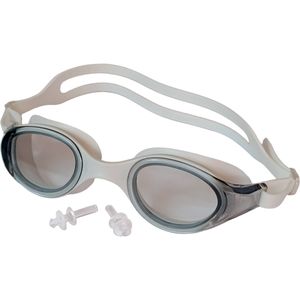 E43182-4 Очки для плавания взрослые (бело-серые) 10022520