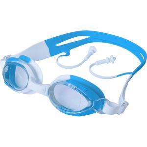 E43187-2 Очки для плавания юниорские (бело-голубые) 10022529