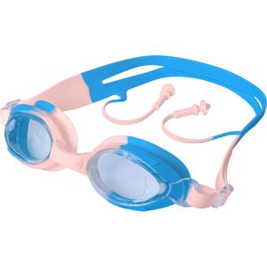 E43187-6 Очки для плавания юниорские (розово-голубые) 10022532