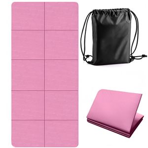 E43889 Коврик "York Fitness" ТПЕ Складной в сумке 183см x 61см x 0.4см (розовый) GETSPORT 10022565