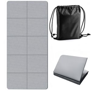 E43890 Коврик "York Fitness" ТПЕ Складной в сумке 183см x 61см x 0.4см (серый) GETSPORT 10022566