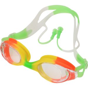 Очки для плавания детские FINS3 (оранжево-желто-зеленые) E43184-3 10022585