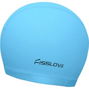 R18190 Шапочка для плавания "Fisslove" (ПУ) (голубая) 10022667