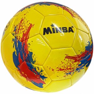 E43210 Мяч футбольный №5 "Minsa 5-9328" (желтый) 10022674