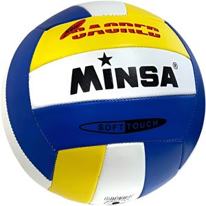 E43202-1 Мяч волейбольный "Minsa Soft Touch" (бело/сине/желтый) 10022685