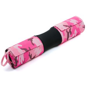 E45489 Накладка на штангу анатомическая с чехлами 10х43 см (розовый камуфляж) 10022689