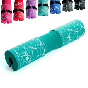 E45496 Накладка на штангу анатомическая с ремнями (бирюзовая с рисунком) 10022696