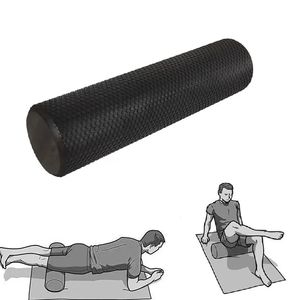 E45939 Ролик для йоги полумягкий (ЭВА) Профи 45x15cm (черный) 10022717