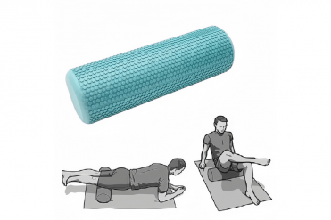 E45940 Ролик для йоги полумягкий (ЭВА) Профи 60x15cm (-) 10022722