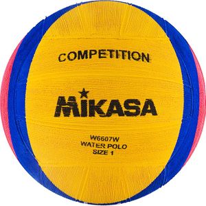 Мяч для водного поло MIKASA W6607W размер 1 желтый-синий-розовый