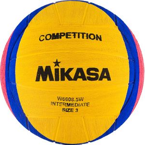 Мяч для водного поло MIKASA W6608 5W желтый-синий-розовый