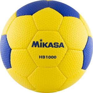 Мяч гандбольный MIKASA HB 1000 размер 1 ручная сшивка желто-синий