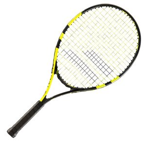 Ракетка для большого тенниса детская BABOLAT Nadal 23 Gr00 140181 для 7-8 лет алюминий со струнами черно-желтый