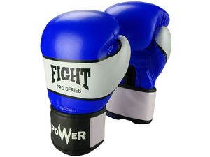 Перчатки боксёрские FIGHT PRO SERIES синие 10 унций PRO-F-С-10# 10340