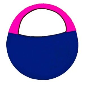 Чехол для обруча полукольцо, диам.900, цвет фуксия-василек (арт 3900) no name 346919