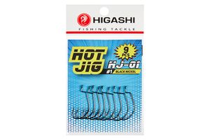 Офсетные крючки HIGASHI Hot Jig HJ-01 #1 Black nickel