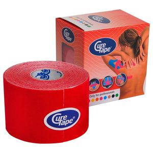 Тейп кинезиологический CureTape Red, 5 см x 5 м, арт. 161254, красный CURETAPE 161254