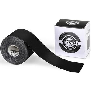 Тейп кинезиологический PhysioTape No.1 Black, 5 см x 5 м, арт. 161100, черный PHYSIOTAPE 161100