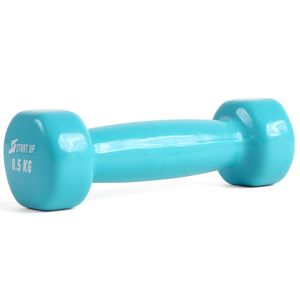 Гантель виниловая Start Up HD1200 0,5 кг голубой