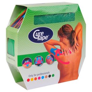 Тейп кинезиологический CureTape Giant Roll Green, 5 см x 31.5 м, арт. 161308, зеленый CURETAPE 161308